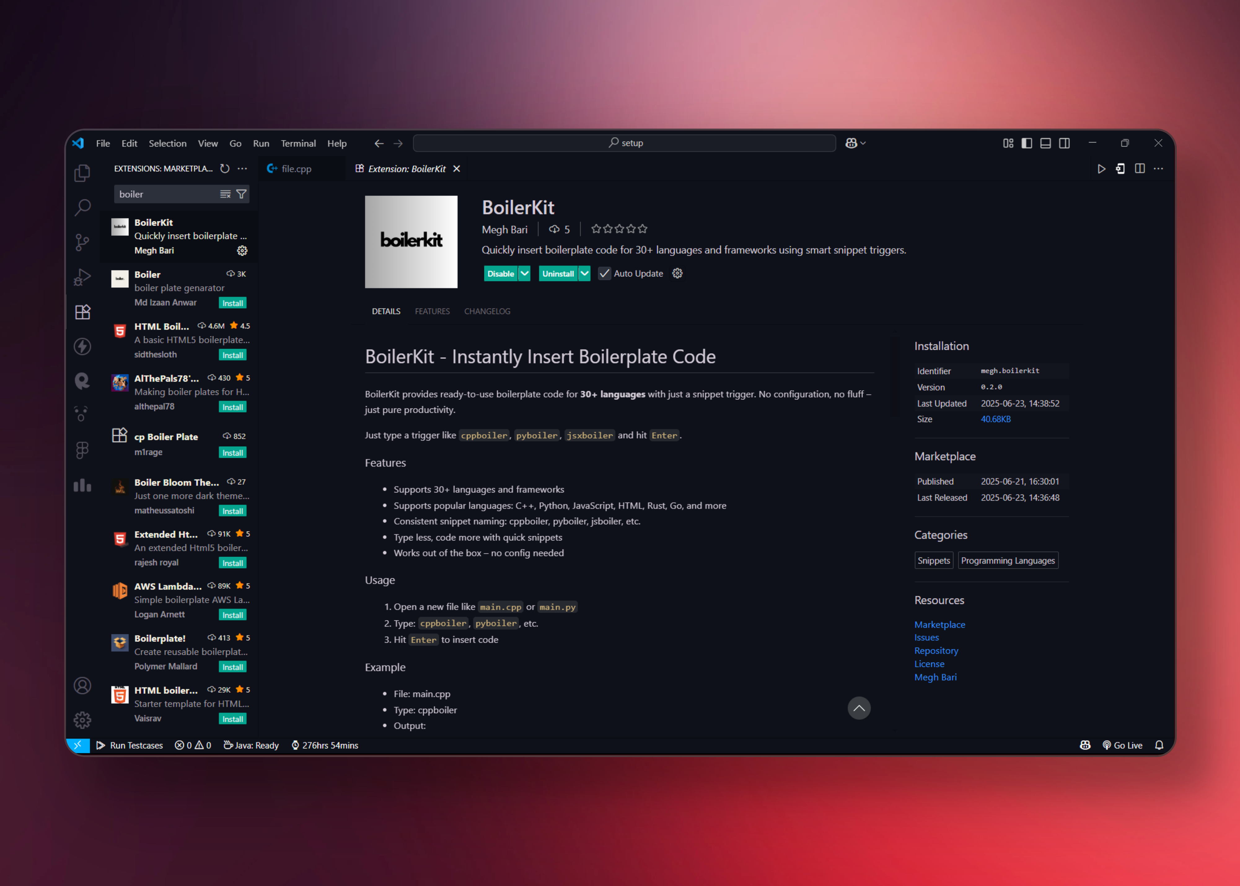 BoilerKit Extension