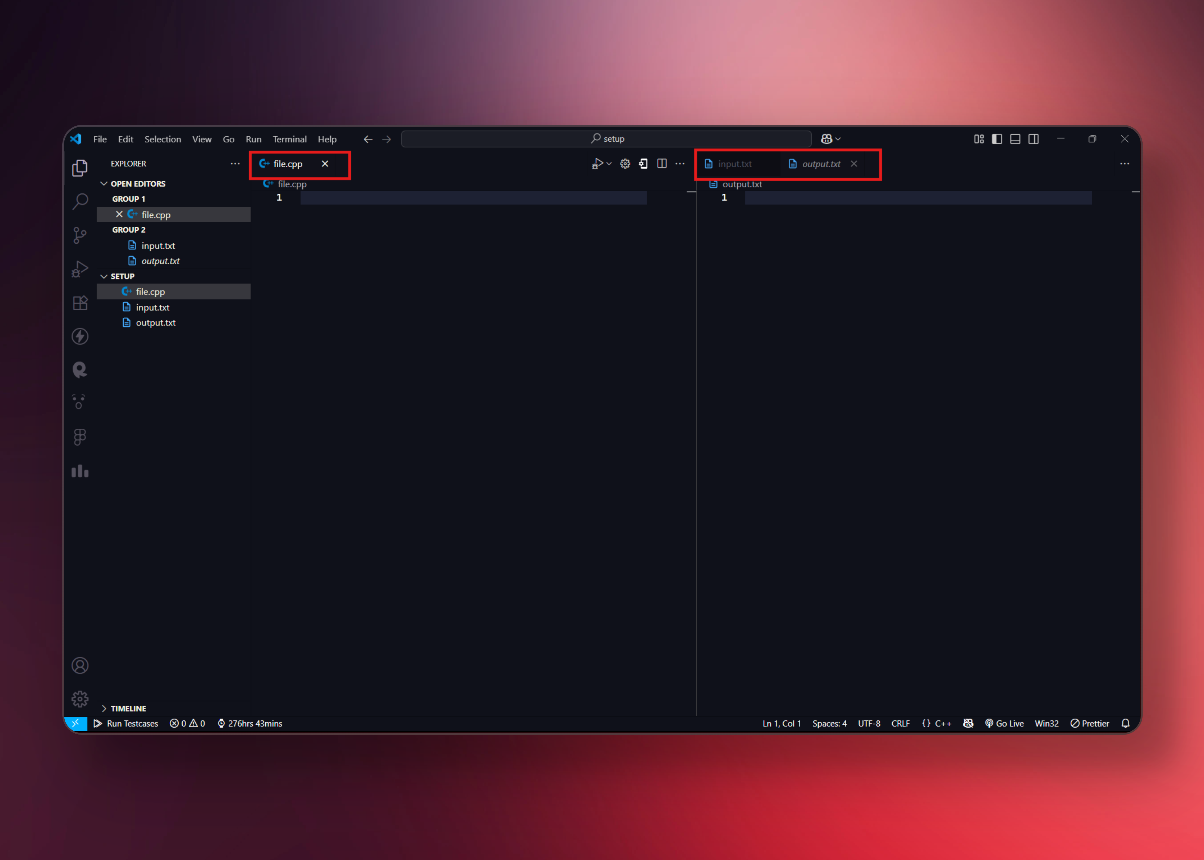 Editor Layout