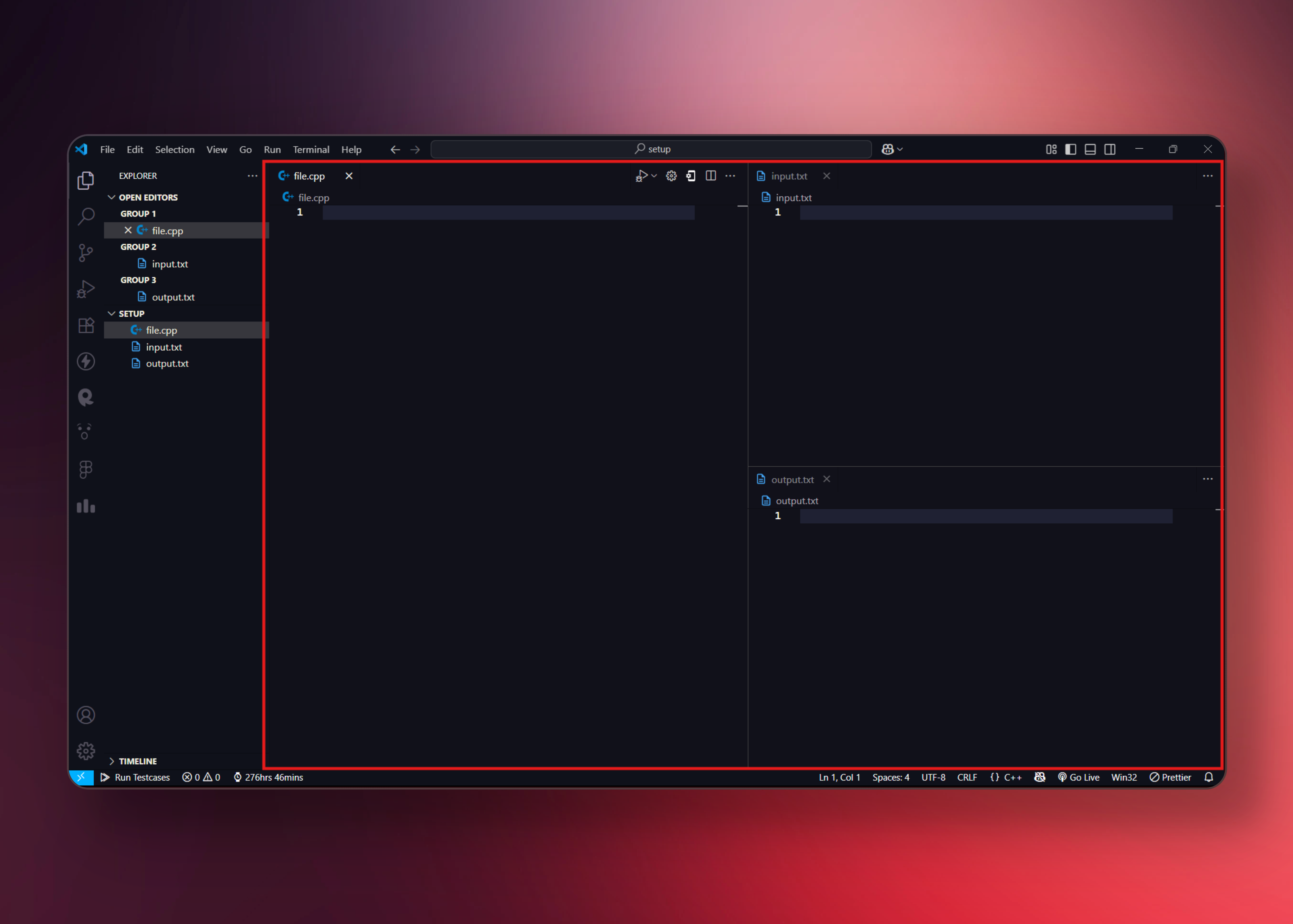 Editor Layout